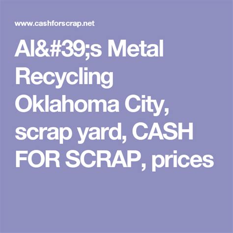 okc scrap metal prices|Oklahoma City Scrap Yards, OK